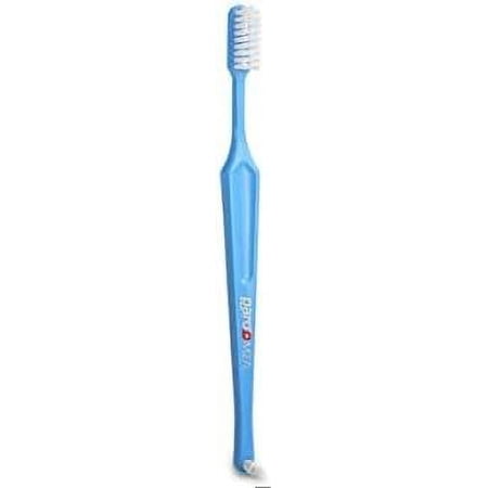 Paro M27L Medium 3-Row Toothbrush with Interspace Brush F - #738 (Light Blue)