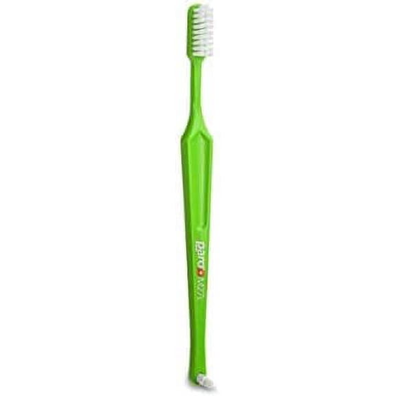 Paro M27L Medium 3-Row Toothbrush with Interspace Brush F - #738 (Light Green)