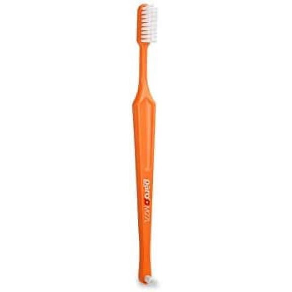 Paro M27L Medium 3-Row Toothbrush with Interspace Brush F - #738 (Orange)