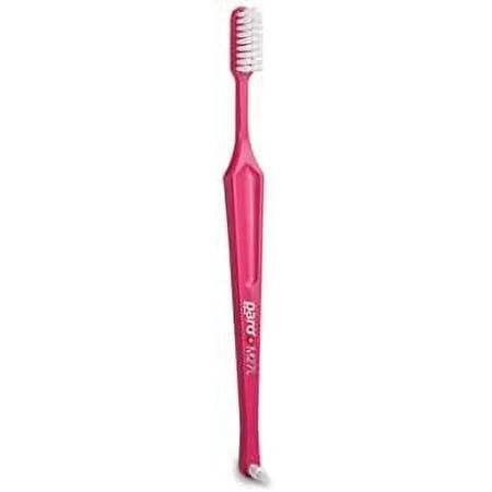 Paro M27L Medium 3-Row Toothbrush with Interspace Brush F - #738 (Pink)