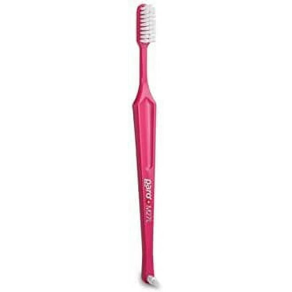 Paro M27L Medium 3-Row Toothbrush with Interspace Brush F - #738 (Pink)