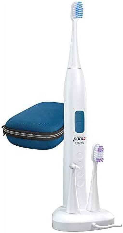 Paro Sonic Electric Toothbrush Hydro Dynamic Effect. Sensitive hydrodynamic Electric Toothbrush Help Cleaning Efficiency. up to 80,000 MOV/Min Comes with Travel Bag and interdental Brushes