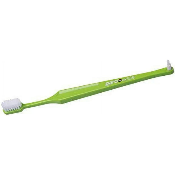Paro exS39 Extra Sensitive Toothbrush with Interspace Brush F | Dual Features | Ultra Soft Bristles | Unisex
