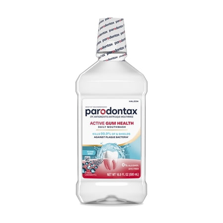 PARODONTAX ACTIVE GUM HEALTH MOUTHWASH, CLEAR MINT, 16.9...