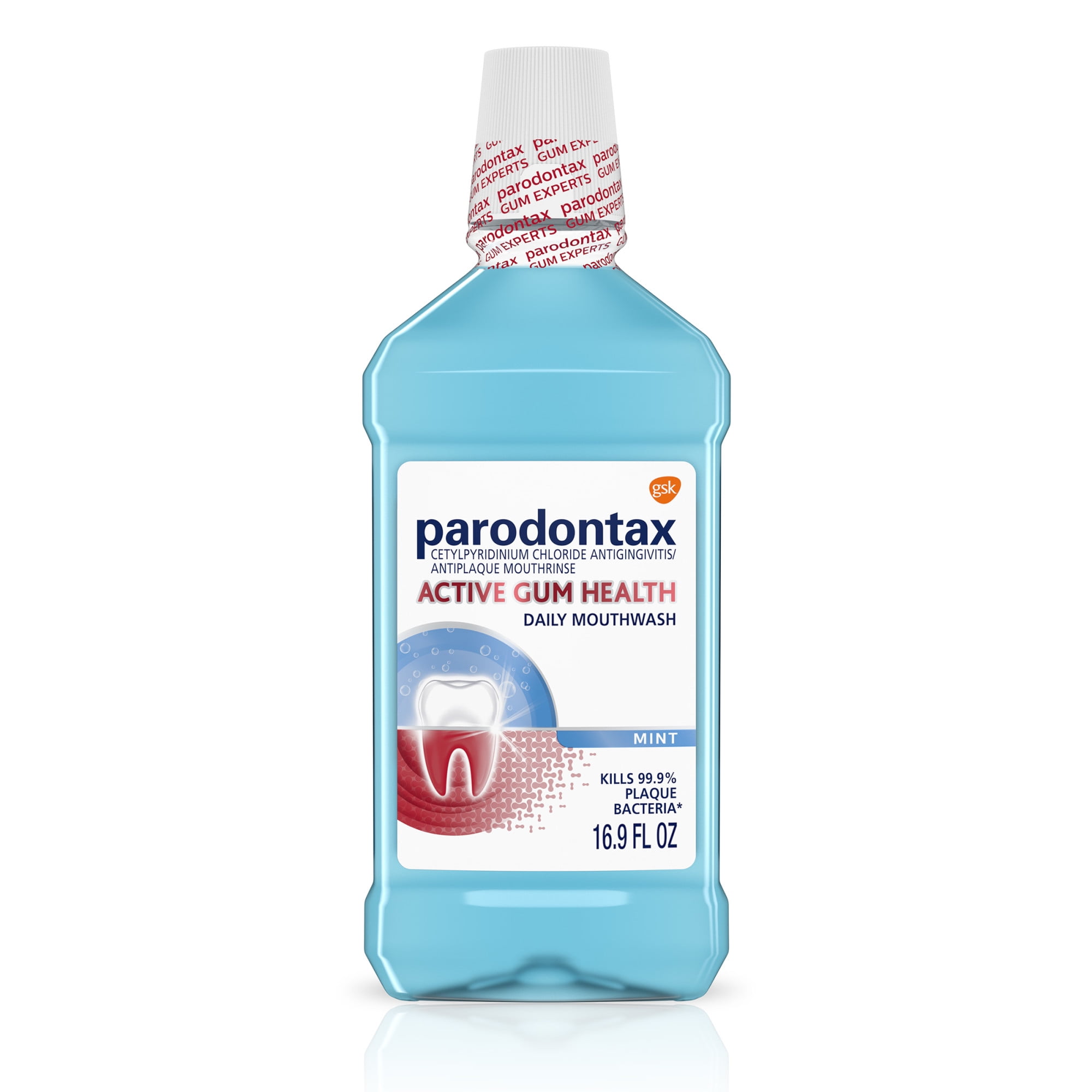 Parodontax Active Gum Health Mouthwash, Mint, 16.9 fl oz, for Adults