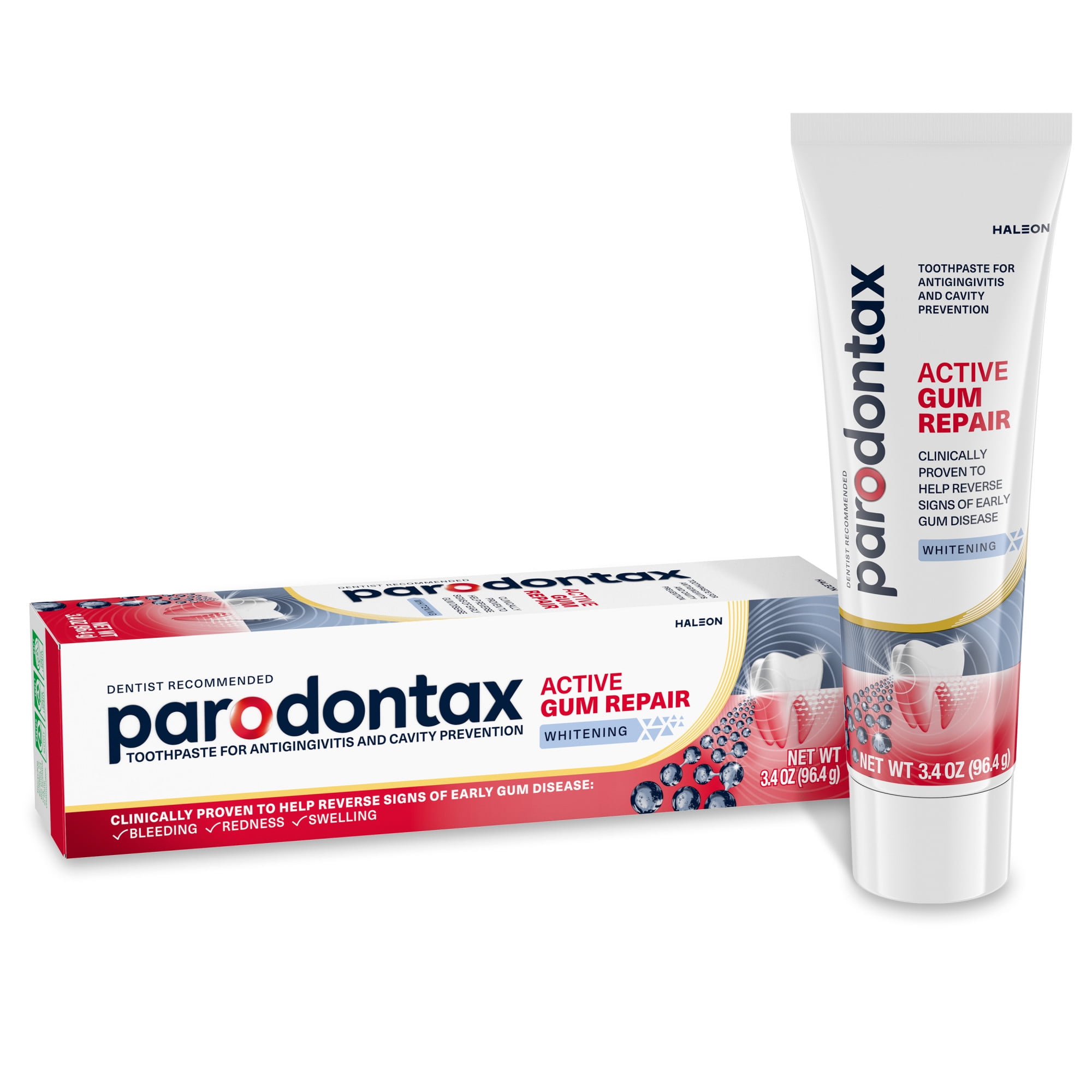 Parodontax Active Gum Repair Whitening Toothpaste - Mint Flavor, 3.4 Oz