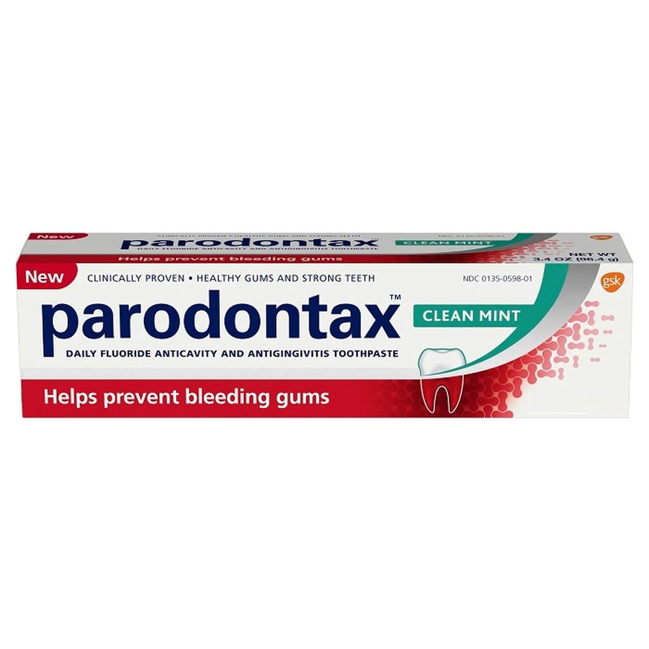 Parodontax Bleeding Gums And Gingivitis Toothpaste, Clean Mint Travel