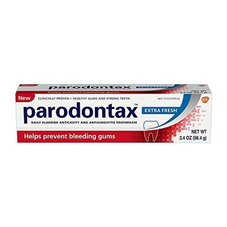 6 Pack Parodontax Daily Fluoride Anticavity Toothpaste Extra Fresh 3.4oz Each