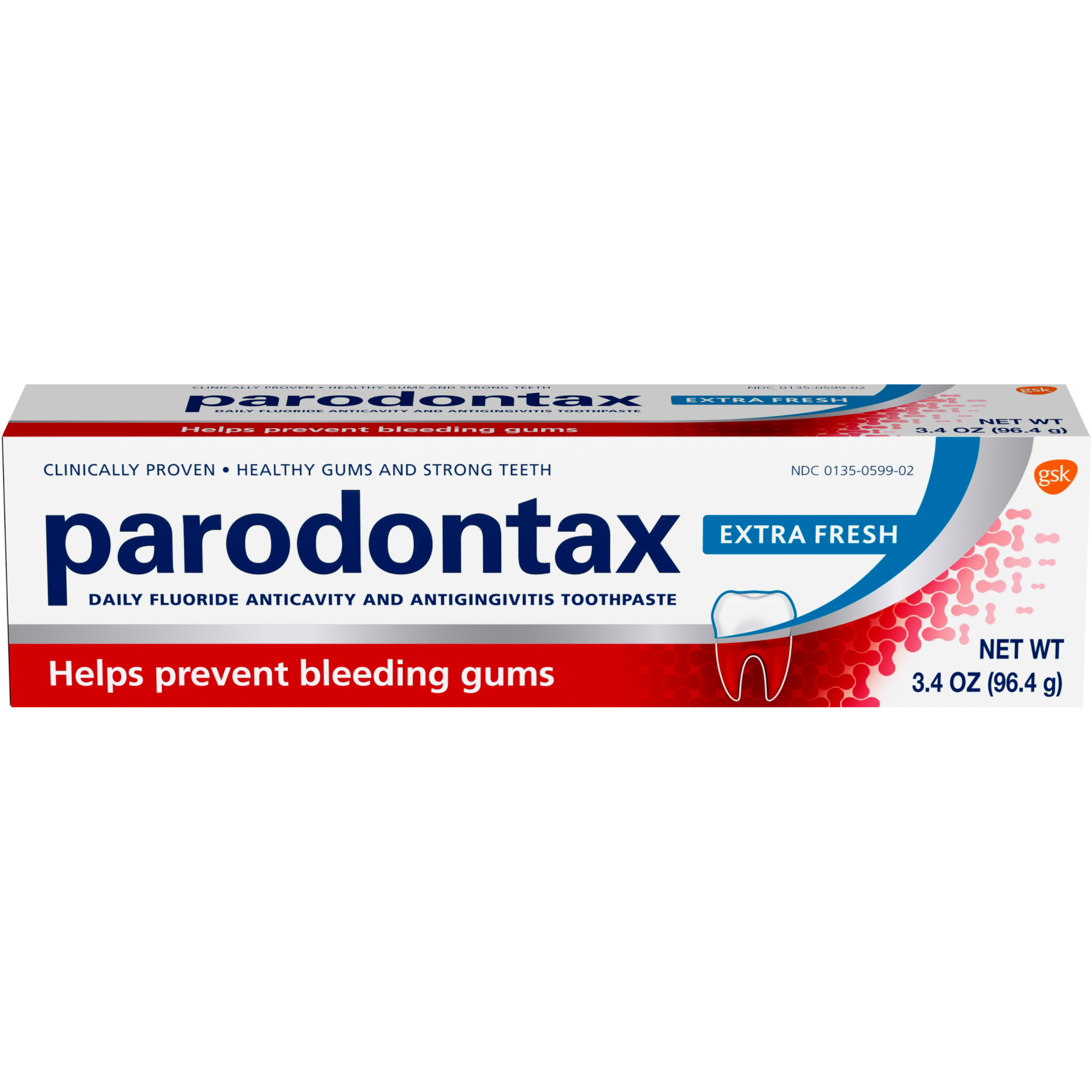 Parodontax Gingivitis Toothpaste for Bleeding Gums, Extra Fresh, 3.4 oz - image 1 of 11