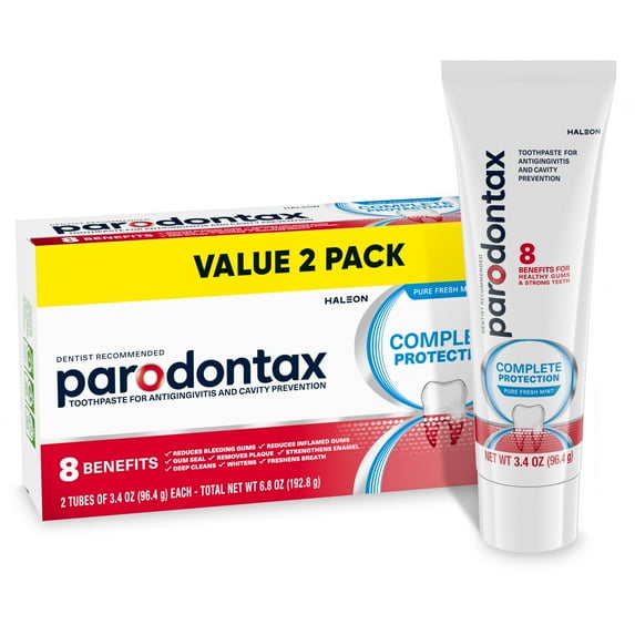 Parodontax Teeth Whitening Toothpaste for Bleeding Gums, Freshmint Flavor - 3.4 Ounces (Pack of 2)