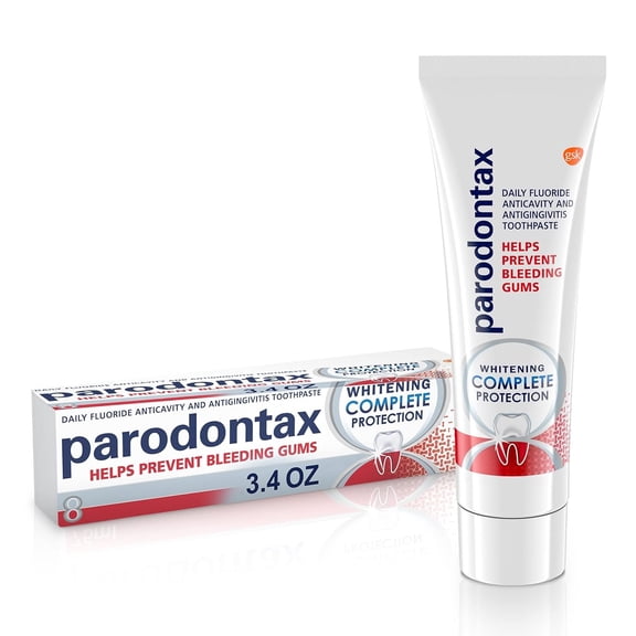 Parodontax Whitening Toothpaste for Bleeding Gums, 3.4 Ounce Pack of 6