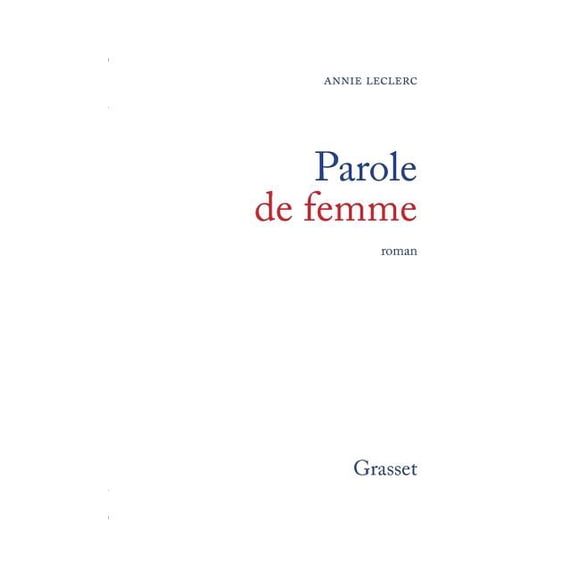 Parole de femme, (Paperback)