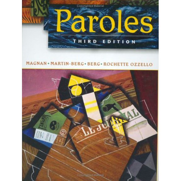 Pre-Owned Paroles (French Edition) (Hardcover) 0471468436 9780471468431