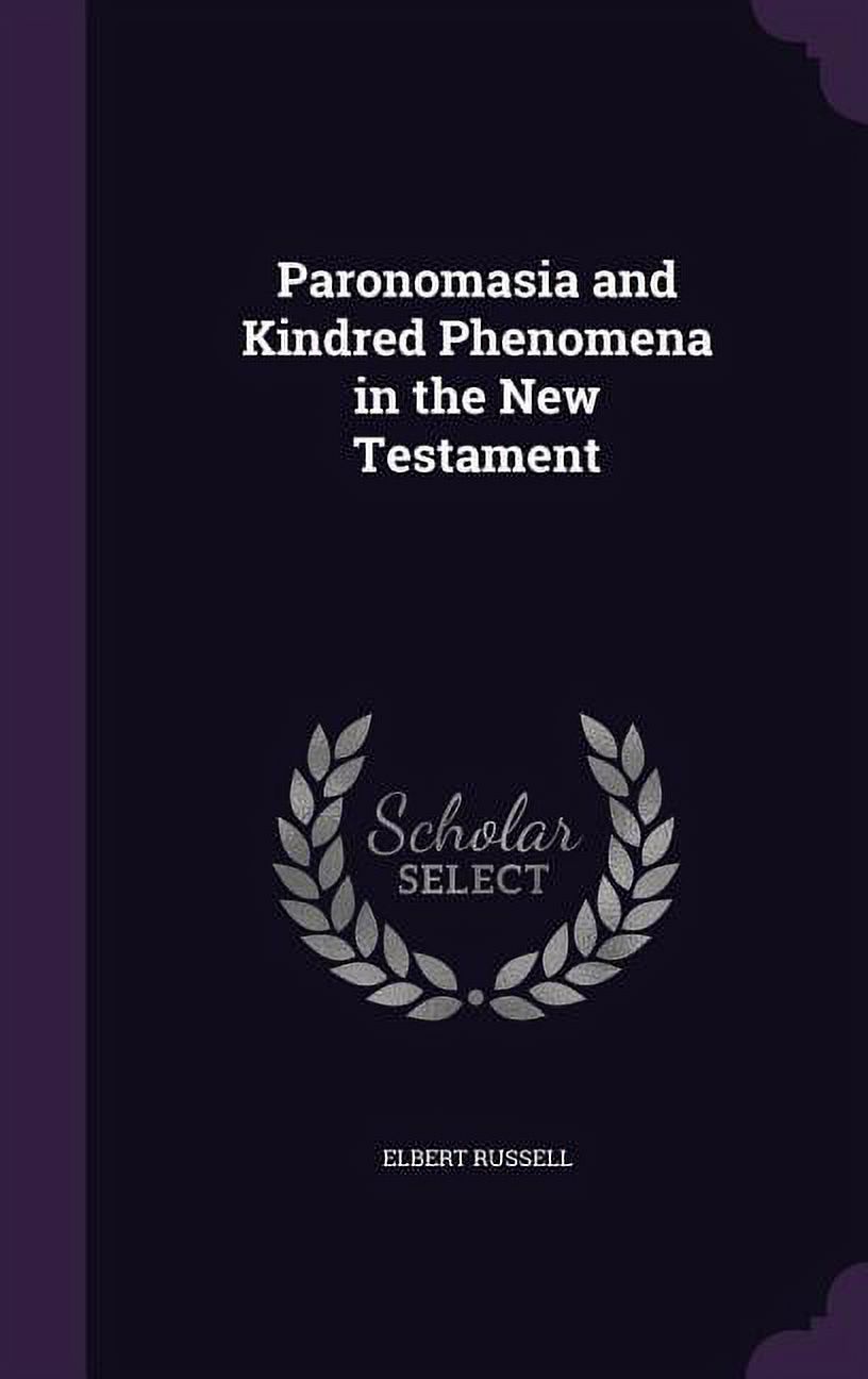 Paronomasia and Kindred Phenomena in the New Testament (Hardcover)