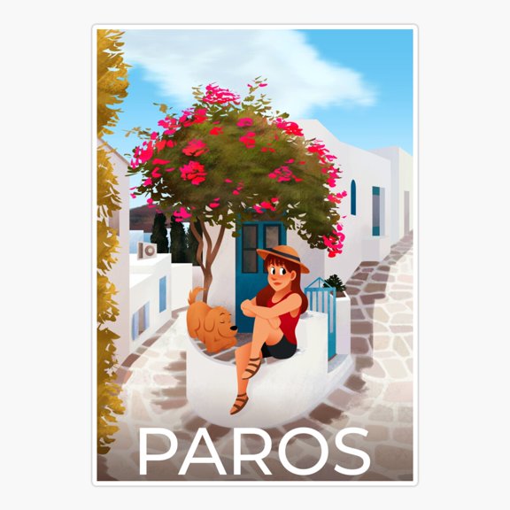 Paros Greece Travel Vinyl Decal Sticker