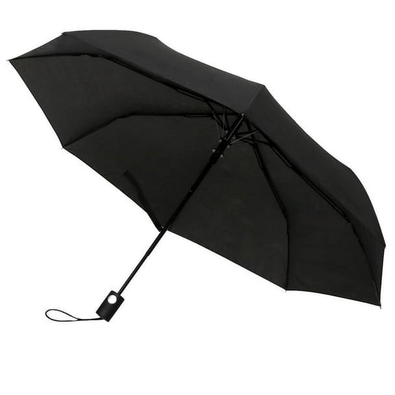 Parquet Auto Open Telescopic Compact Umbrella (Black)