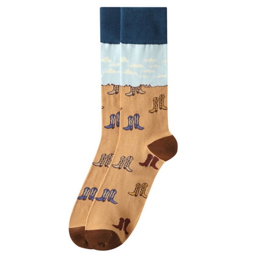 Parquet Fun Socks for Men-Novelty Socks-Gifts for Dad