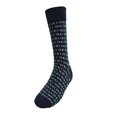 thumbnail image 1 of Parquet Men's Good Luck Black & Green Shamrock Fun Novelty Crew Dress Socks, 1 of 2