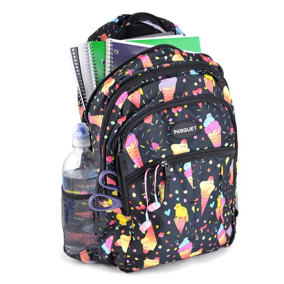 Parquet Novelty Backpack - School knapsacks + Fun Printed Bags