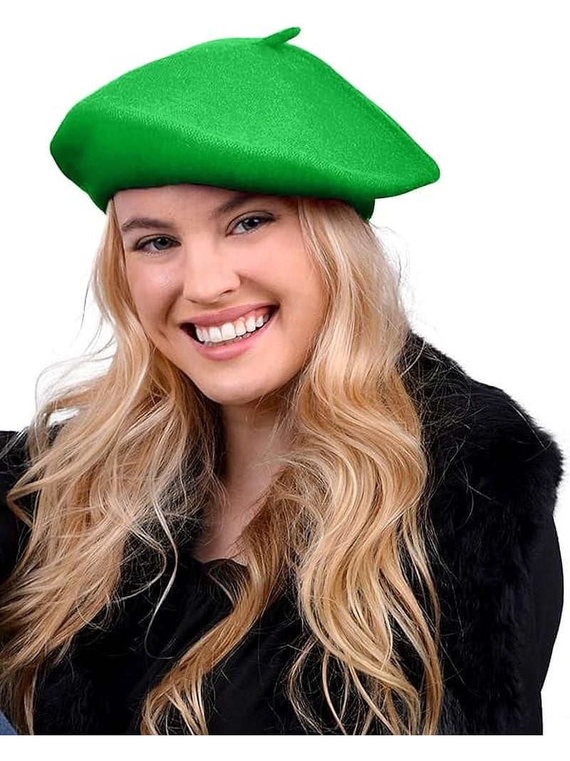 Parquet Solid Color French Beret Hat. Classic French, Casual 