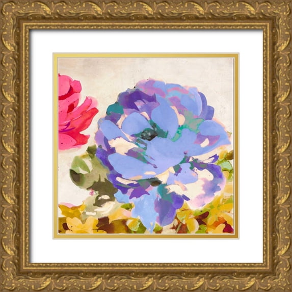 Parr, Kelly 15x15 Gold Ornate Wood Framed with Double Matting Museum Art Print Titled - Colorful Jewels II