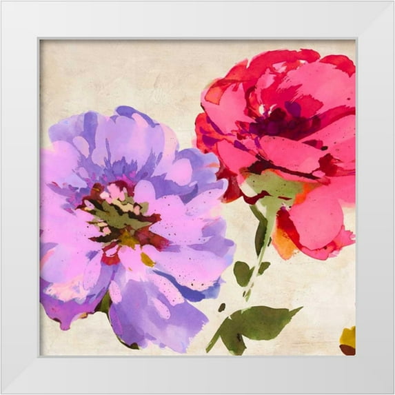 Parr, Kelly 26x26 White Modern Wood Framed Museum Art Print Titled - Colorful Jewels I
