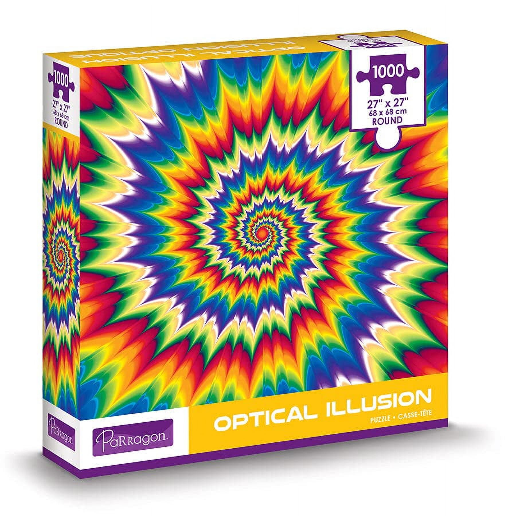 Parragon Optical Illusion EC36 1000 Piece Round Jigsaw Puzzle for
