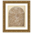 thumbnail image 1 of Parrasio Micheli 12x14 Gold Ornate Wood Frame and Double Matted Museum Art Print Titled - An Allegory of Learning (ca. 1565), 1 of 4