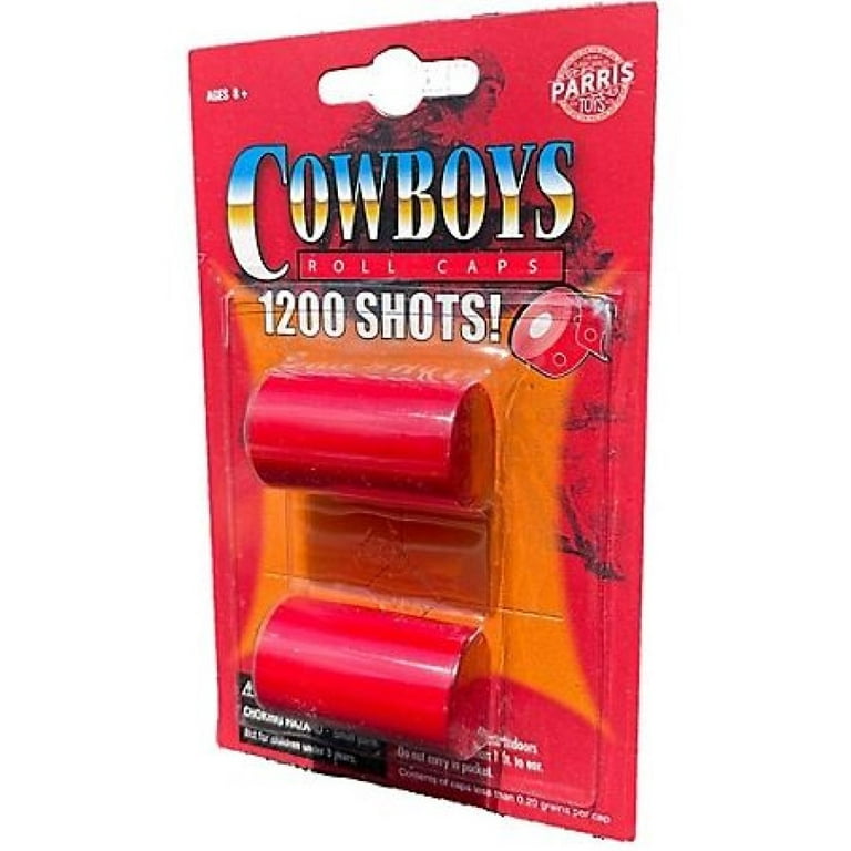 Parris 912B 50 Toy Roll Pistol Caps 1200 Shots Red Walmart