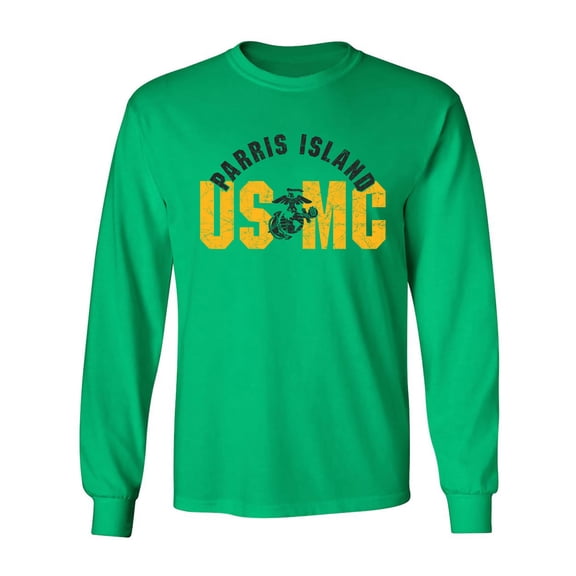 Parris Island USMC Adult Long Sleeve T-shirt