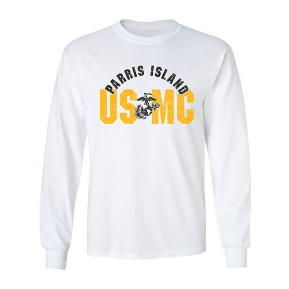 Parris Island USMC Adult Long Sleeve T-shirt