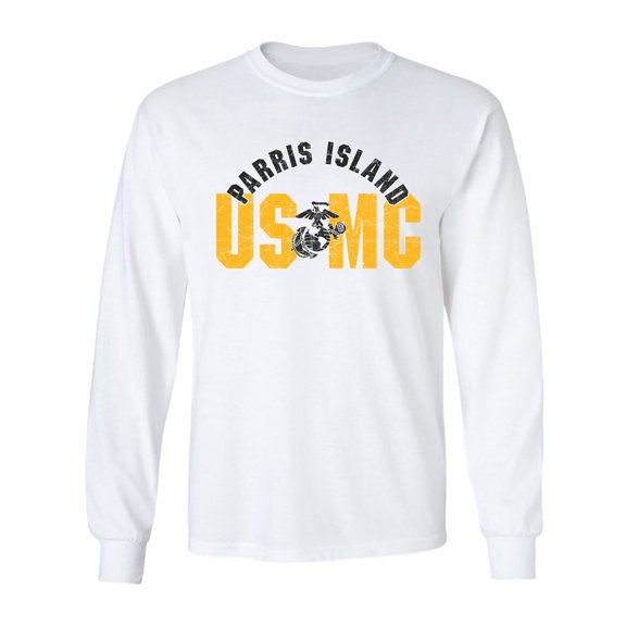 Parris Island USMC Adult Long Sleeve T-shirt