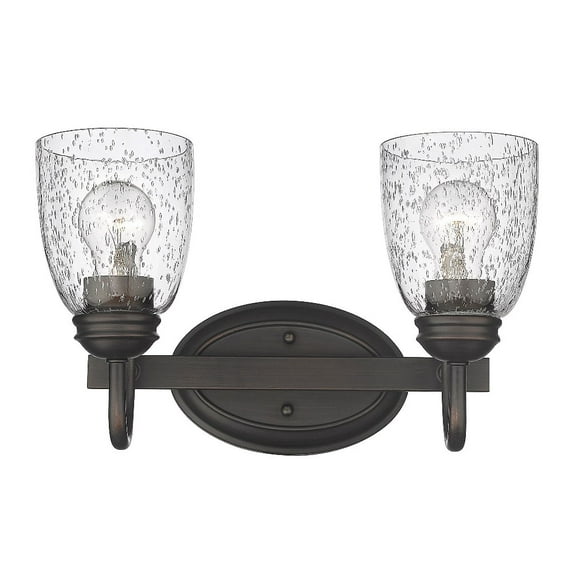 Golden Lighting Parrish 2-light Vanity in Rubbed Bronze