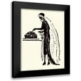 thumbnail image 1 of Parrish, Maxfield 12x14 Black Modern Framed Museum Art Print Titled - Bride Cuts Her Wedding Cake, 1 of 5