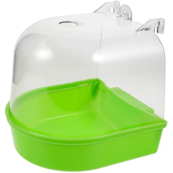 Parrot Bath Box with Smooth Edges, Multi-Functional, for Parakeets, Cockatiels