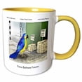 thumbnail image 1 of Parrot Bathroom Fixtures Funny Gifts 15oz Two-Tone Yellow Mug mug-28962-13, 1 of 3