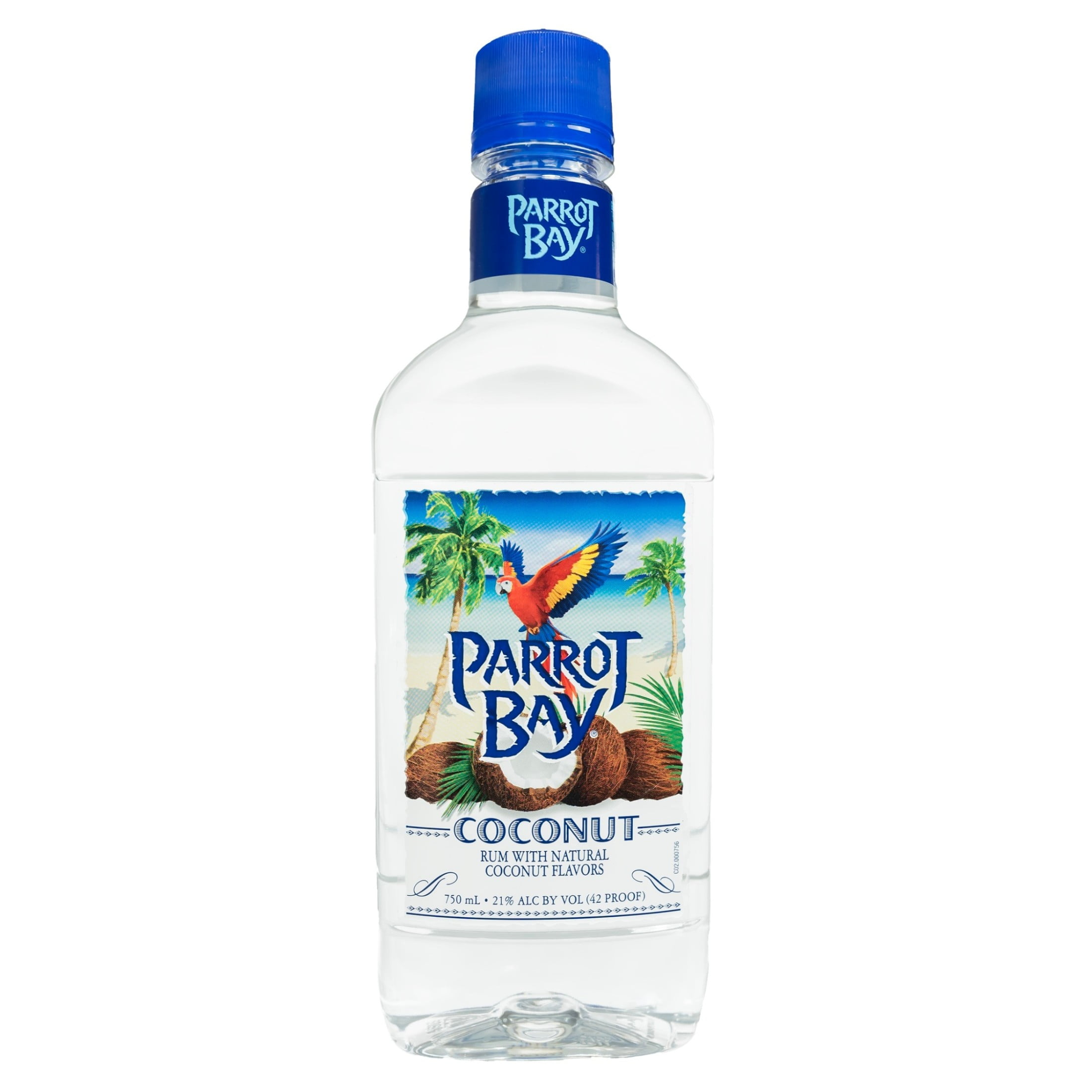 Parrot Bay Coconut Rum, 750ml Plastic Bottle 42 Proof