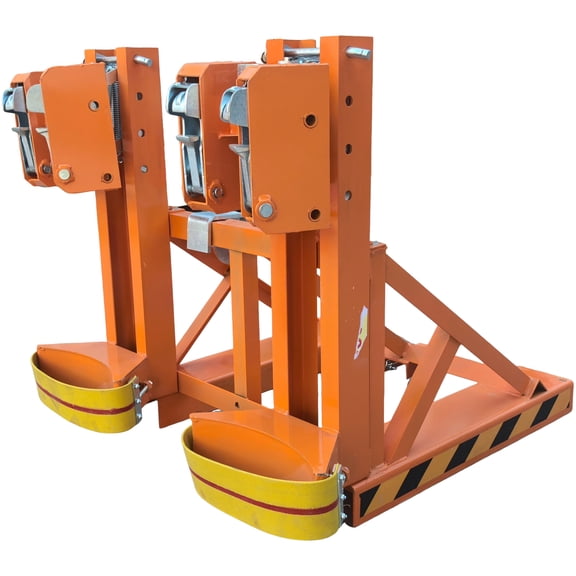 Parrot Beak Double Drum Lifter Forklift Mounted 4 Claw Drum Clamp for Standard Iron & Plastic Drums