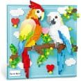 thumbnail image 1 of Parrot Bird Animal 3D Wall Art Micro Mini Building Blocks Set for Adults, Unique Home Wall Decor or Table Display, No Compatible with Lego, Ideal Birthday Christmas Toy Gift for Teens (1700 PCS), 1 of 6