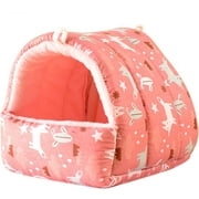 Parrot Bird Bed Hammock Winter Warm Bird Plush Nest Toy for Parakeet Comfortable Hanging Bird Bed for Cage
