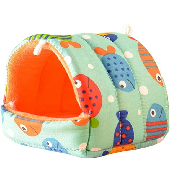 Parrot Bird Bed Hammock Winter Warm Bird Plush Nest Toy for Parakeet Comfortable Hanging Bird Bed for Cage