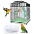 thumbnail image 1 of Parrot Bird Cage Cover Adjustable Universal Breathable Stretch Mesh Skirt Dustproof Net Cover Cage Guard, 1 of 7