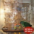 thumbnail image 1 of Parrot Bird Climbing Net Hemp Rope Ladder Toy Play Gym Hanging Swing Net Parrot Perch Hammock Toy with Hooks Bird Cage Toy for Budgies Macaw Cockatoo Parakeet Hamster Ferret, 1 of 11