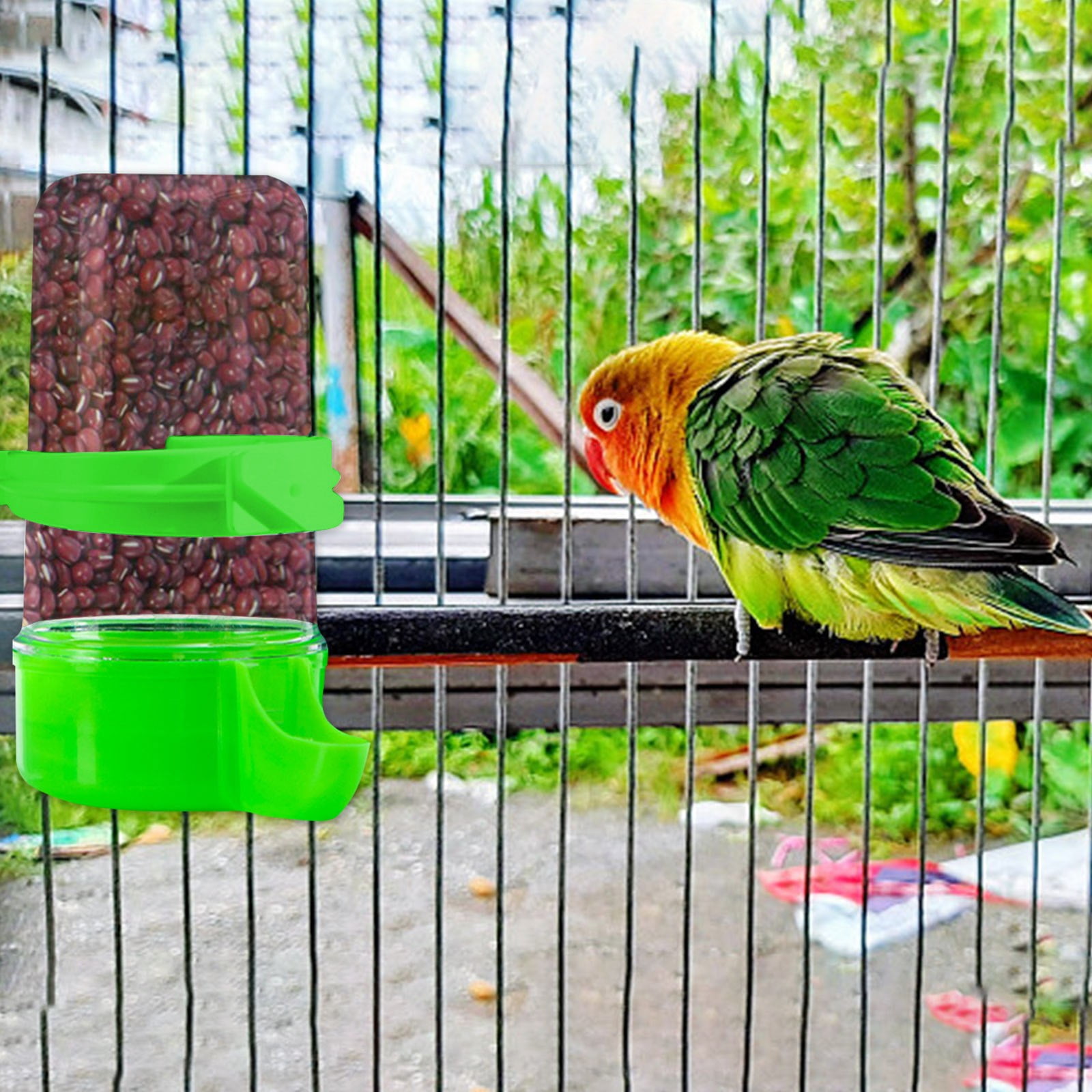 Curated visual reference: Visual Reference: Parrot Bird Feeder Plastic Drinker Automatic Water Dispenser Bird Cage