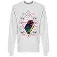 thumbnail image 1 of Parrot Bird Geometry Sweatshirt Men -Image by Shutterstock, Male Medium, 1 of 2