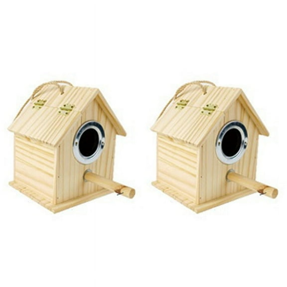 Parrot Bird House Environmental Protection Bird Nest Hatching Living Warm Nest Beautiful Handmade Hanging Bird House L