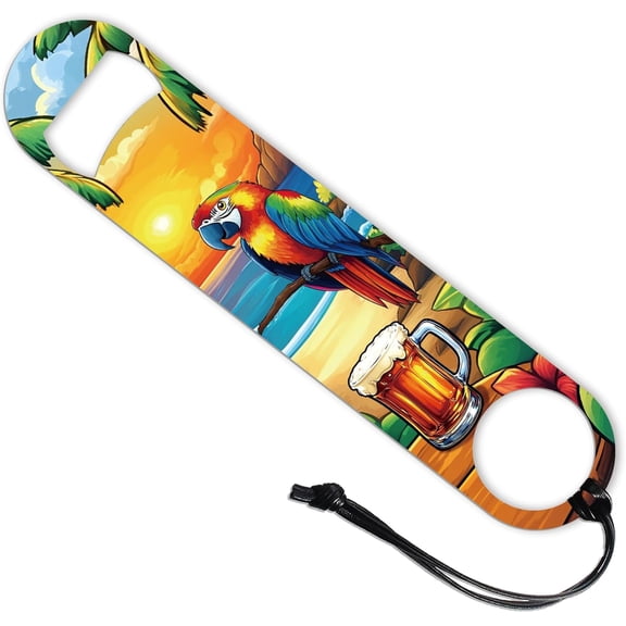 Parrot Bottle Opener 201 Stainless Steel Beer Bottle Openers Beer Beach Flat Bottle Opener for Bartender Kitchen Bar Restaurant Party Wedding Birthday 7 Inch for DIY
