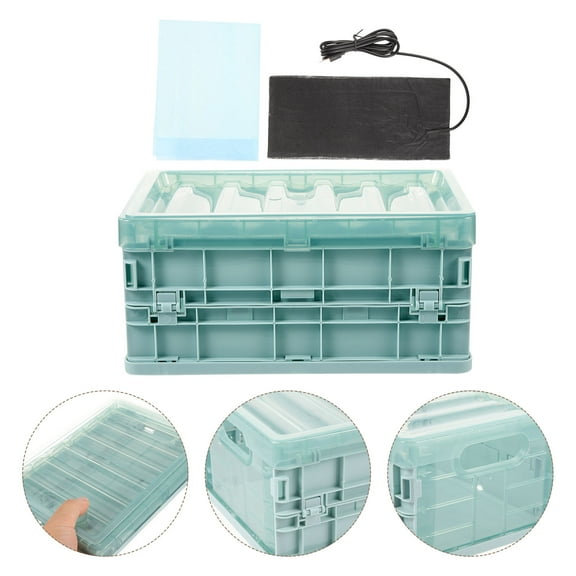 1 Set Plastic Parrot Incubator for Young Birds with Heating Pad and Parrot Brood Supplies