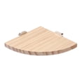 thumbnail image 1 of Parrot Cage Corner Platform Perch Stand Wooden Resting Shelf with Metal Mounting Hardware for Birds Parakeets Cockatiels, 1 of 5