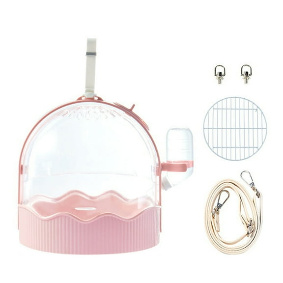 Parrot Cages with Water Bottle Lightweight Outdoor Small Pet Carrier Cage for Travel Cage Pet Carry Supplies